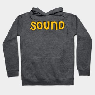 Film Crew On Set - Sound - Gold Text - Front Hoodie